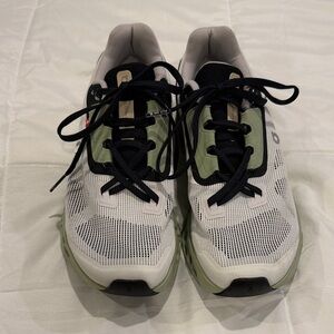 On Running Women Swiss Engineering White and Black Athletic Shoes